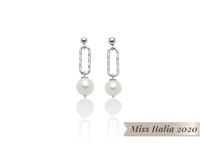 Orecchini Miluna Donna Miss Italia 2020 in Argento Perla PER2513B - PER2513B